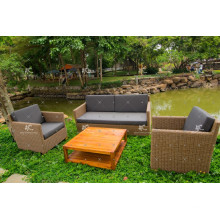 Asombroso Diseño Patio Jardín Sofá Set Muebles de mimbre